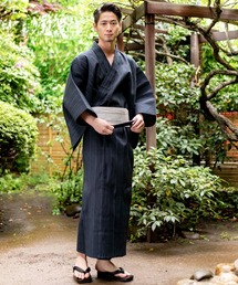 ADMIX/ATELIER SAB MEN | 【４点セット】しじら織り浴衣 帯 下駄 扇子 4点セット(浴衣)