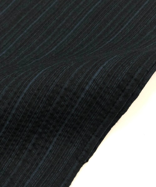 ADMIX/ATELIER SAB MEN（アドミックスアトリエサブメン）の「【４点セット】しじら織り浴衣 帯 下駄 扇子 4点セット（浴衣・メンズ・グレー系その他/ブラック系その他/ブラック系その他2/ブルー系その他/ブルー系その他5/ブルー系その他4/ブラック系その他3/ブルー系その他2/ブルー系その他6/ブルー系その他3/ブラック系その他4・48/50）」の17枚目の写真