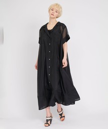 KOH.style | インナーワンピ付シアーロングシャツワンピ(ワンピース)
