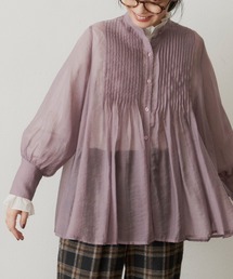 Libra Cue | ピンタックシアーブラウス(シャツ/ブラウス)