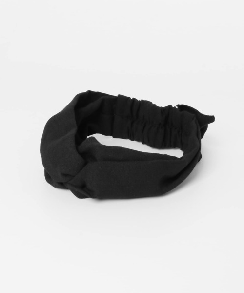 SMELLY(スメリー)の「バックリボンヘアターバン(ヘアバンド・レディース・ブラック/ベージュ・-)」の6枚目の写真
