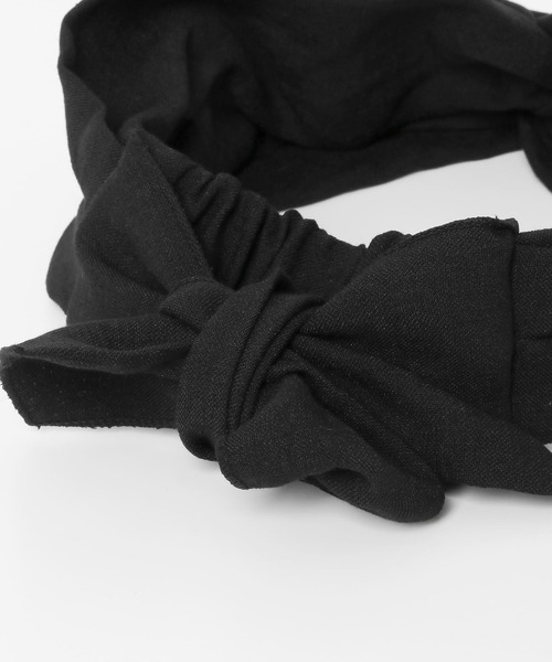 SMELLY(スメリー)の「バックリボンヘアターバン(ヘアバンド・レディース・ブラック/ベージュ・-)」の9枚目の写真