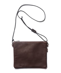MR.OLIVE ミスターオリーブ / E.O.I / WATER PROOF WASHABLE LEATHER / ZIPPER SMALL SACOCHE 【撥水レザー】ウォーター プルーフ ウォッシャブル レザー / ジッパー サコッシュ ミニショルダーバッグ / ME680