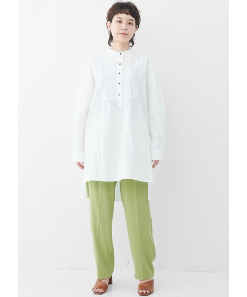 MEDE19F（メデジュウキュウ）の「ＭＥＤＥ１９Ｆ　オーバーサイズグランパシャツ（シャツ/ブラウス・レディース・オフホワイト・MEDIUM/LARGE/X-LARGE/XX-LARGE）」の10枚目の写真