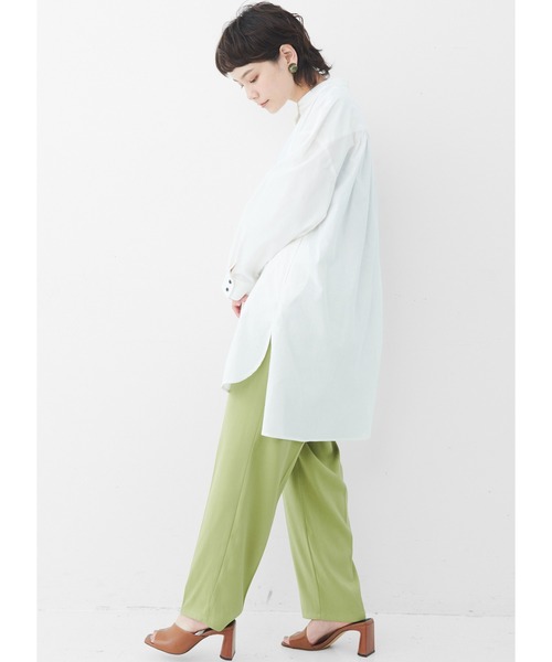 MEDE19F（メデジュウキュウ）の「ＭＥＤＥ１９Ｆ　オーバーサイズグランパシャツ（シャツ/ブラウス・レディース・オフホワイト・MEDIUM/LARGE/X-LARGE/XX-LARGE）」の5枚目の写真