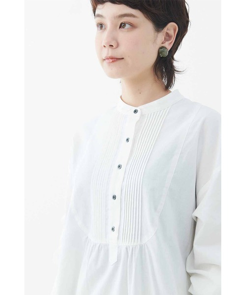 MEDE19F（メデジュウキュウ）の「ＭＥＤＥ１９Ｆ　オーバーサイズグランパシャツ（シャツ/ブラウス・レディース・オフホワイト・MEDIUM/LARGE/X-LARGE/XX-LARGE）」の7枚目の写真