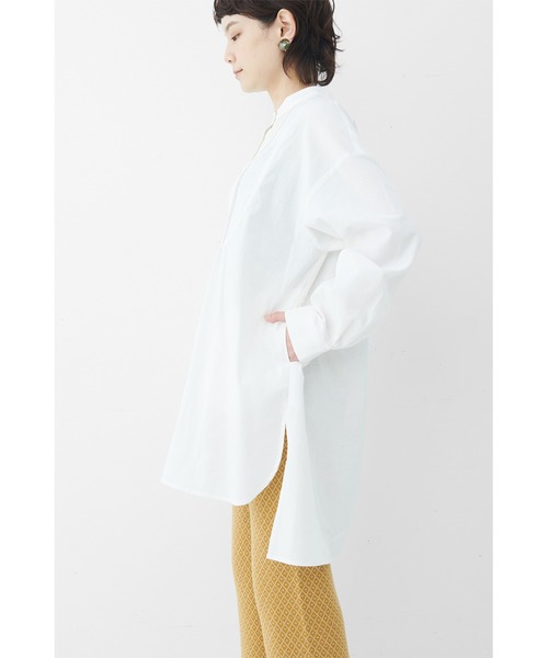 MEDE19F（メデジュウキュウ）の「ＭＥＤＥ１９Ｆ　オーバーサイズグランパシャツ（シャツ/ブラウス・レディース・オフホワイト・MEDIUM/LARGE/X-LARGE/XX-LARGE）」の8枚目の写真