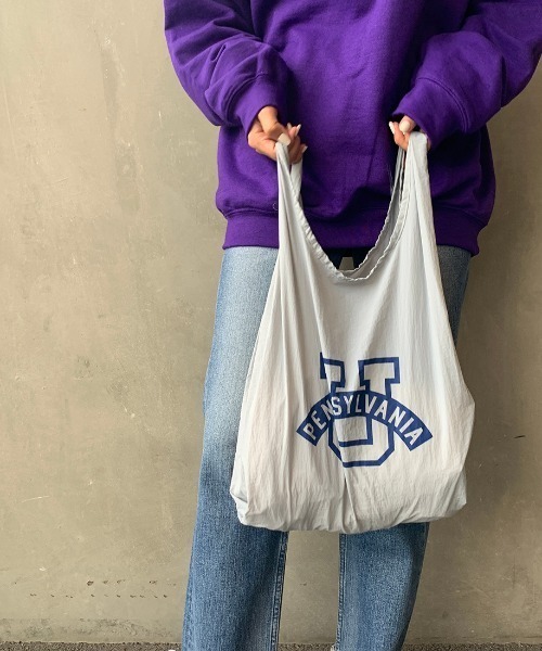 University Pocketable Eco Bag ユニバーシティポケッタブルエコバッグ Pennsylvaniaエコバッグ ショッピングバッグ エコバッグ サブバッグ Jeans Factory ジーンズファクトリー のファッション通販 Zozotown