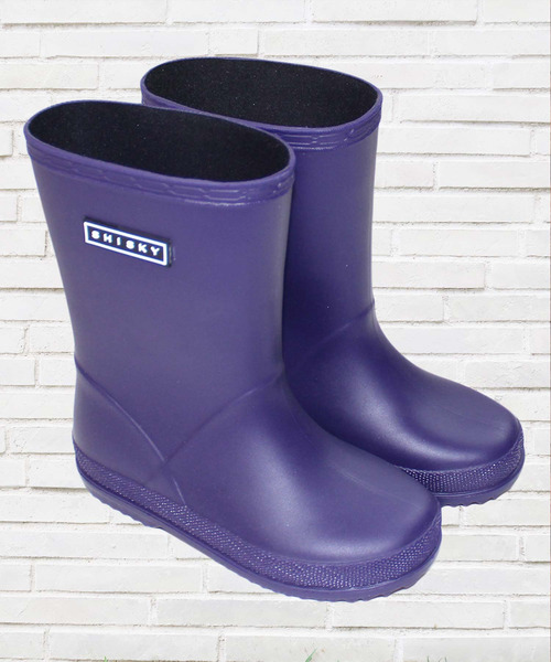 THE CASUAL(カジュアル)の「キッズ ロゴ レインブーツ(レインシューズ・キッズ・カーキ/ピンク/ブラウン/パープル/ネイビー/ブラック・20cm/22cm/17cm/16cm/19cm/21cm/18cm)」の1枚目の写真
