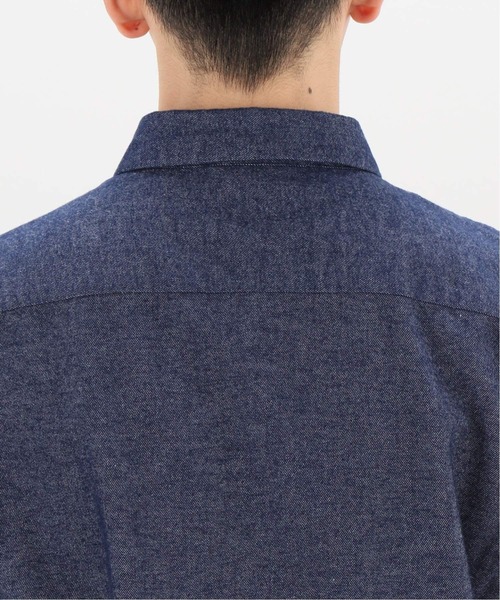 417 EDIFICE（フォーワンセブンエディフィス）の「メランジ シャギーネル レギュラーカラーシャツ（シャツ/ブラウス・メンズ・カーキ/ネイビー/チャコールグレー/ホワイト/グリーン・SMALL/MEDIUM/LARGE/X-LARGE）」の13枚目の写真