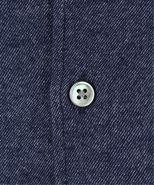 417 EDIFICE（フォーワンセブンエディフィス）の「メランジ シャギーネル レギュラーカラーシャツ（シャツ/ブラウス・メンズ・カーキ/ネイビー/チャコールグレー/ホワイト/グリーン・SMALL/MEDIUM/LARGE/X-LARGE）」の16枚目の写真