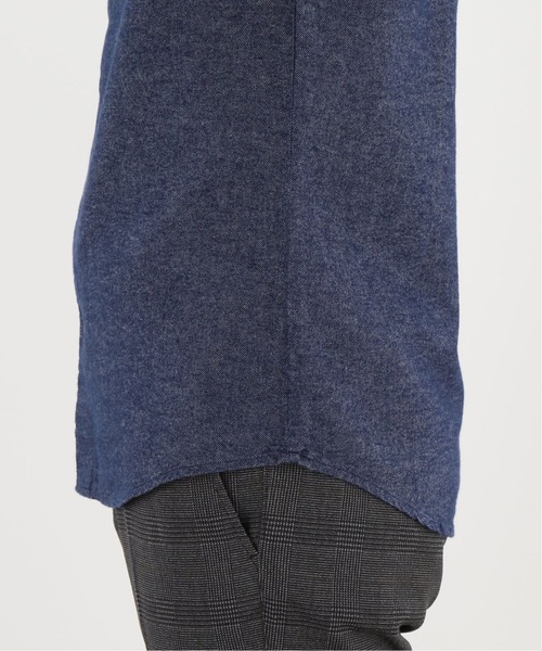 417 EDIFICE（フォーワンセブンエディフィス）の「メランジ シャギーネル レギュラーカラーシャツ（シャツ/ブラウス・メンズ・カーキ/ネイビー/チャコールグレー/ホワイト/グリーン・SMALL/MEDIUM/LARGE/X-LARGE）」の17枚目の写真