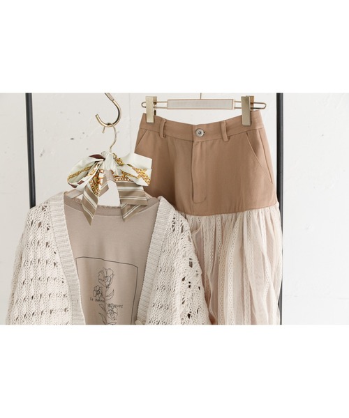 Mysa&Liina（ミーサリーナ）の「ウエストヨークフレアスカート（スカート・レディース・チャコールグレー/ベージュ/ブラウン・M）」の17枚目の写真