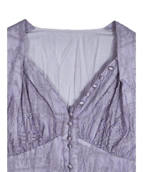 ワンピース ameri MEDI PALACE EMBROIDERY DRESS Ameri（アメリ）の「MEDI PALACE EMBROIDERY DRESS（ワンピース