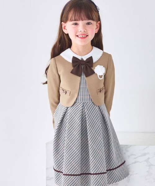 CHOPIN deux 格子柄アンサンブル　120cm 格子柄アンサンブル（スーツセット）｜CHOPIN（ショパン）の