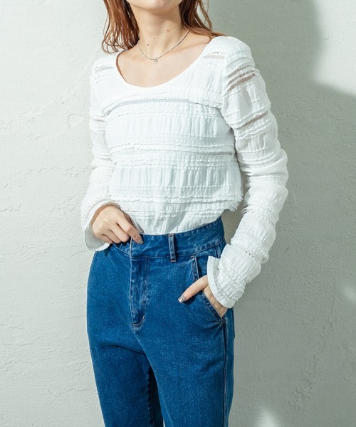 mystic（ミスティック）の「ヴィンテージレース付け襟（付け襟・レディース・オフホワイト/ブラック・FREE）」の12枚目の写真