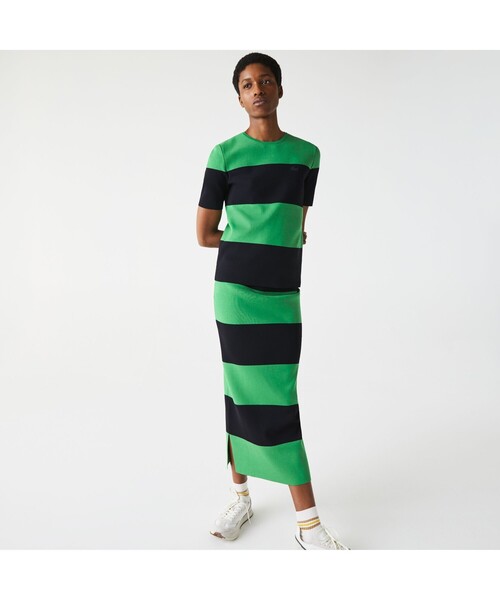 LACOSTE L!VE（ラコステライブ）の「ヒョウ柄ニットセーター