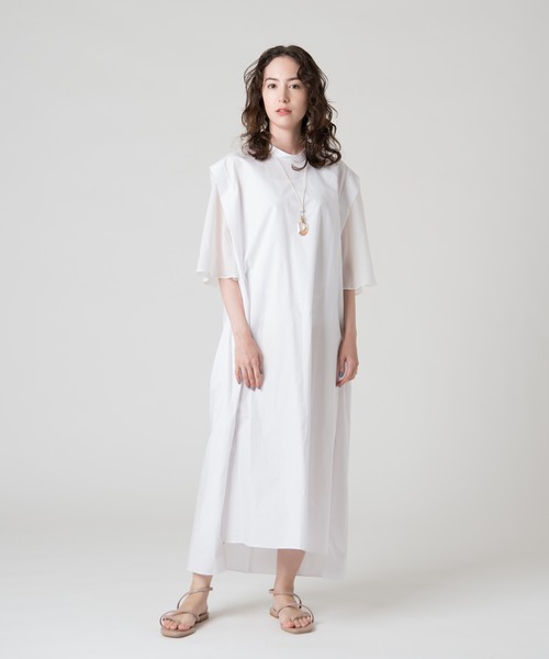 LAYMEE（レイミー）の「Sam OP / サムワンピース（ワンピース・レディース・ホワイト/ネイビー/ベージュ・FREE）」の7枚目の写真