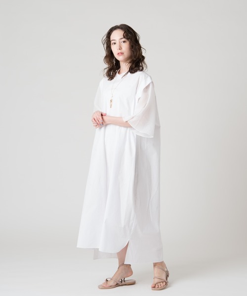 LAYMEE（レイミー）の「Sam OP / サムワンピース（ワンピース・レディース・ホワイト/ネイビー/ベージュ・FREE）」の8枚目の写真