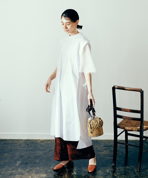 LAYMEE（レイミー）の「Sam OP / サムワンピース（ワンピース・レディース・ホワイト/ネイビー/ベージュ・FREE）」の17枚目の写真