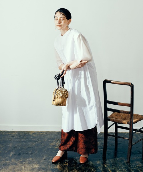 LAYMEE（レイミー）の「Sam OP / サムワンピース（ワンピース・レディース・ホワイト/ネイビー/ベージュ・FREE）」の18枚目の写真