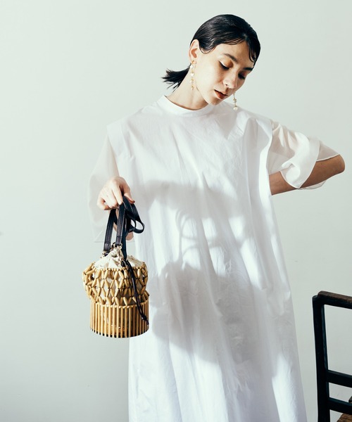 LAYMEE（レイミー）の「Sam OP / サムワンピース（ワンピース・レディース・ホワイト/ネイビー/ベージュ・FREE）」の19枚目の写真