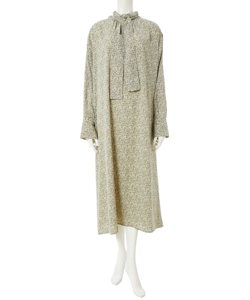 Fifth フィフス のファッション ワンピース ぼかし花柄ボウタイワンピース ワンピース Packrite Com