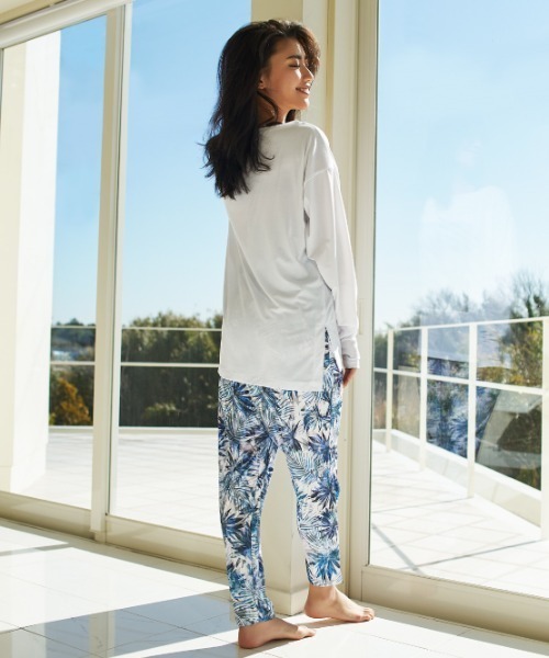 LIPSERVICE（リップサービス）の「【ムラサキスポーツ別注】LIP SERVICE/リップサービス　水陸両用  ハイウエストサルエルトパンツ  364590（その他パンツ・レディース・ホワイト/ブラック/ベージュ・M）」の6枚目の写真