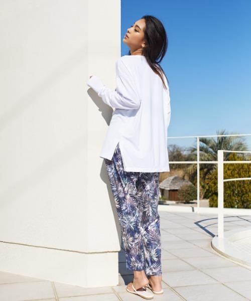 LIPSERVICE（リップサービス）の「【ムラサキスポーツ別注】LIP SERVICE/リップサービス　水陸両用  ハイウエストサルエルトパンツ  364590（その他パンツ・レディース・ホワイト/ブラック/ベージュ・M）」の4枚目の写真