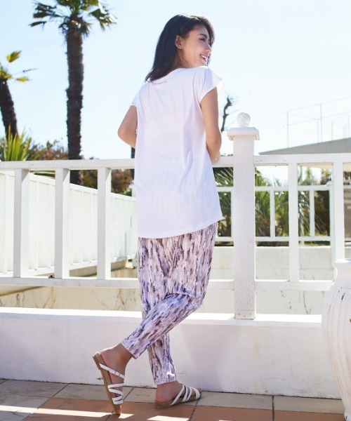 LIPSERVICE（リップサービス）の「【ムラサキスポーツ別注】LIP SERVICE/リップサービス　水陸両用  ハイウエストサルエルトパンツ  364590（その他パンツ・レディース・ホワイト/ブラック/ベージュ・M）」の7枚目の写真