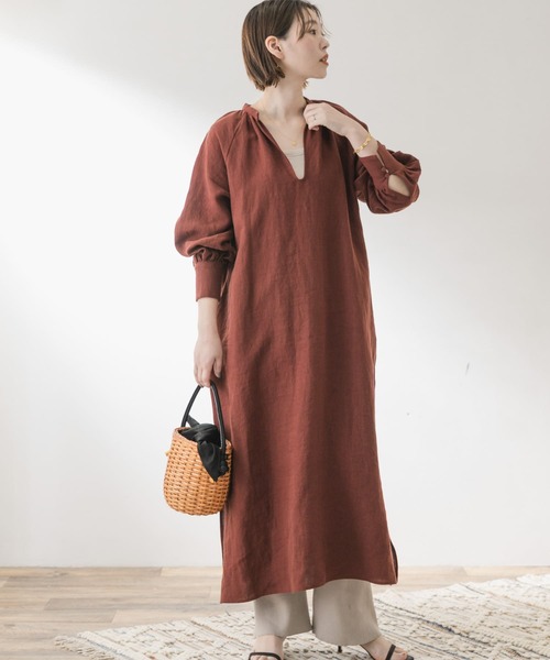 リネンワンピースの大人コーデ 21春 ナチュラルに女性らしく着こなす Zozotown