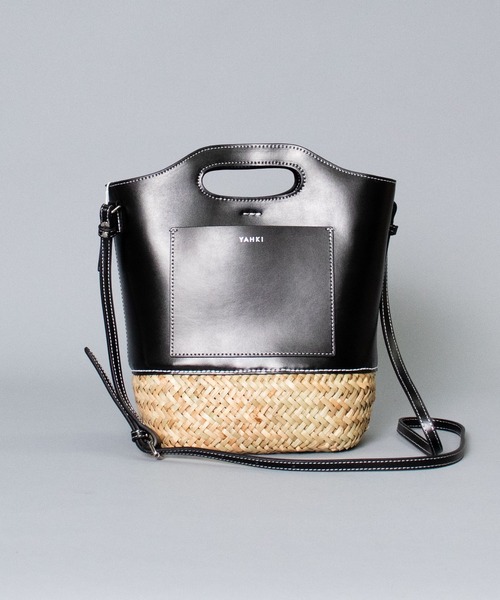 YAHKI（ヤーキ）の「【 YAHKI / ヤーキ 】STRAW 2WAYレザー切り替え  