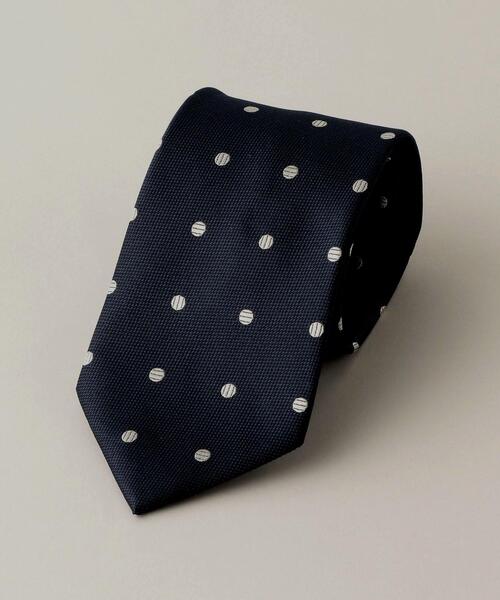 green label relaxing（グリーンレーベルリラクシング）の「＜ 機能 / 洗濯機洗い可 ＞ WTO PE ウォッシャブル② ドット ネクタイ（ネクタイ・メンズ・ライトブルー/ネイビー/ワインレッド・FREE）」の3枚目の写真