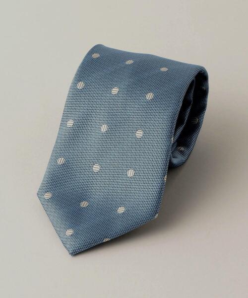 green label relaxing（グリーンレーベルリラクシング）の「＜ 機能 / 洗濯機洗い可 ＞ WTO PE ウォッシャブル② ドット ネクタイ（ネクタイ・メンズ・ライトブルー/ネイビー/ワインレッド・FREE）」の2枚目の写真