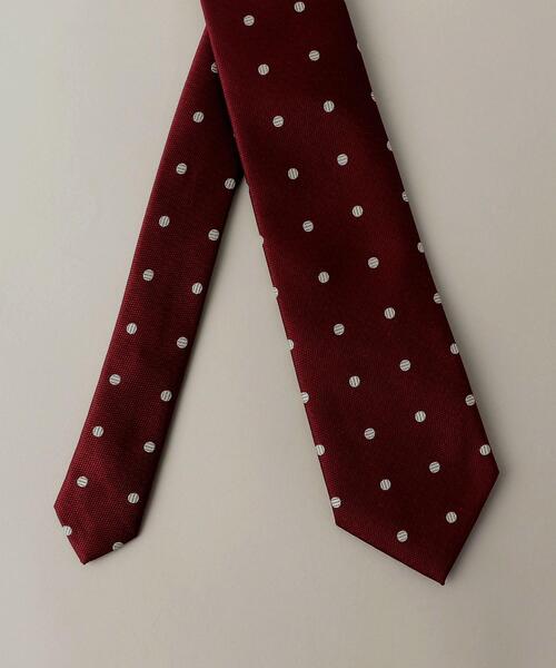 green label relaxing（グリーンレーベルリラクシング）の「＜ 機能 / 洗濯機洗い可 ＞ WTO PE ウォッシャブル② ドット ネクタイ（ネクタイ・メンズ・ライトブルー/ネイビー/ワインレッド・FREE）」の7枚目の写真