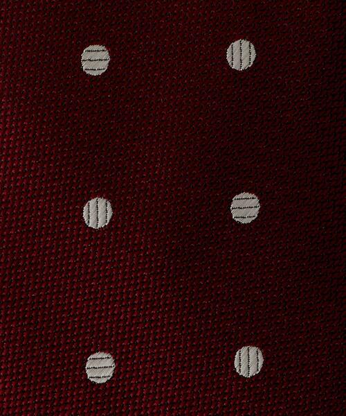 green label relaxing（グリーンレーベルリラクシング）の「＜ 機能 / 洗濯機洗い可 ＞ WTO PE ウォッシャブル② ドット ネクタイ（ネクタイ・メンズ・ライトブルー/ネイビー/ワインレッド・FREE）」の4枚目の写真