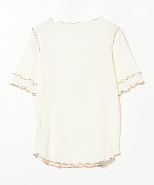 Ray BEAMS（レイビームス）の「Ray BEAMS / ヨウリュウ 配色 メロー Tシャツ（Tシャツ/カットソー・レディース・ライトブルー/ブラック/オフホワイト・ONE SIZE）」の10枚目の写真