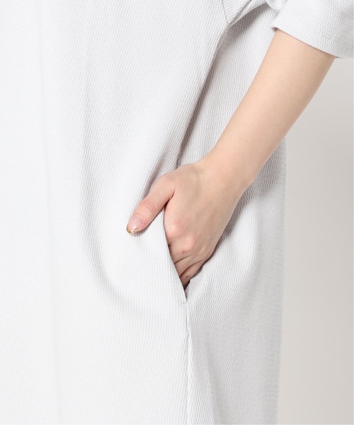 SLOBE IENA(スローブイエナ)の「コットンサーマルワンピース【手洗い可能】◆(ワンピース・レディース・チャコールグレー/ベージュ/ブラック・FREE)」の18枚目の写真