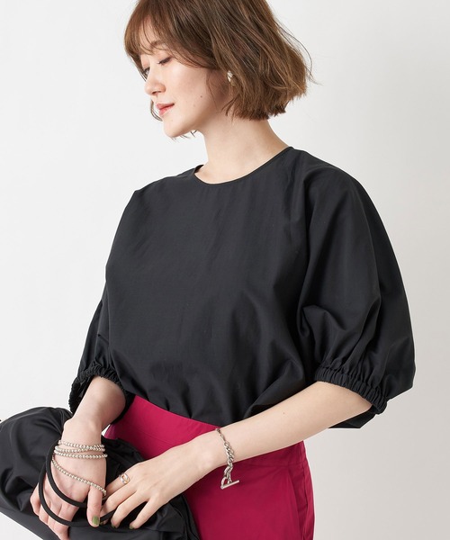 RIVE DROITE(リヴドロワ)の「バルーンフォルムブラウス(シャツ/ブラウス・レディース・ブラック/モカ/サーモンピンク・FREE)」の2枚目の写真