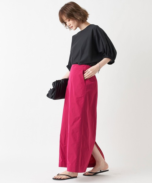 RIVE DROITE(リヴドロワ)の「バルーンフォルムブラウス(シャツ/ブラウス・レディース・ブラック/モカ/サーモンピンク・FREE)」の22枚目の写真