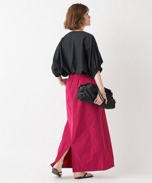 RIVE DROITE(リヴドロワ)の「バルーンフォルムブラウス(シャツ/ブラウス・レディース・ブラック/モカ/サーモンピンク・FREE)」の10枚目の写真