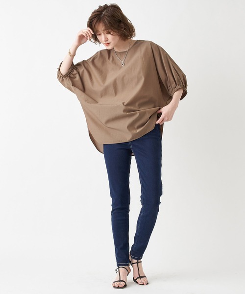 RIVE DROITE(リヴドロワ)の「バルーンフォルムブラウス(シャツ/ブラウス・レディース・ブラック/モカ/サーモンピンク・FREE)」の11枚目の写真