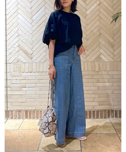 RIVE DROITE(リヴドロワ)の「バルーンフォルムブラウス(シャツ/ブラウス・レディース・ブラック/モカ/サーモンピンク・FREE)」の5枚目の写真