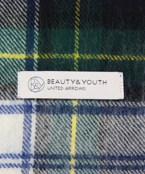 BEAUTY&YOUTH UNITED ARROWS(ビューティーアンドユースユナイテッドアローズ)の「BYBC チェックストール ◆(ストール/ショール・レディース・ホワイト/ワインレッド/ダークグリーン・フリー)」の4枚目の写真