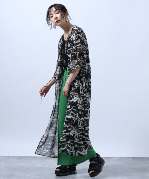 HARE（ハレ）の「シフォンガラワンピース(HARE)（ワンピース・レディース・ブラック/ブルー・FREE）」の11枚目の写真