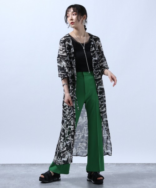 HARE（ハレ）の「シフォンガラワンピース(HARE)（ワンピース・レディース・ブラック/ブルー・FREE）」の16枚目の写真