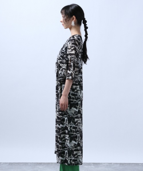 ワンピース ワンピース ドレスシフォンガラワンピース Hare ワンピース Hare ハレ のファッション