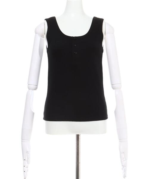 INGNI（イング）の「ヘンリー／タンクトップ（タンクトップ・レディース・ブラック/アイボリー/ライトブラウン/ミント・M）」の5枚目の写真