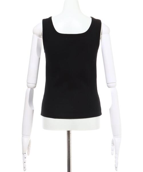 INGNI（イング）の「ヘンリー／タンクトップ（タンクトップ・レディース・ブラック/アイボリー/ライトブラウン/ミント・M）」の9枚目の写真