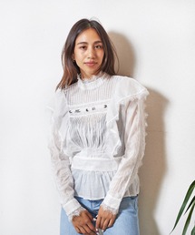 ONE TEA SPOON METAL RING ADVENTURE TOP (ワンティースプーン )(ホワイト)(23942)